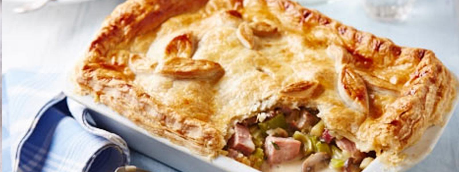 Ham, Leek & Mushroom Pie