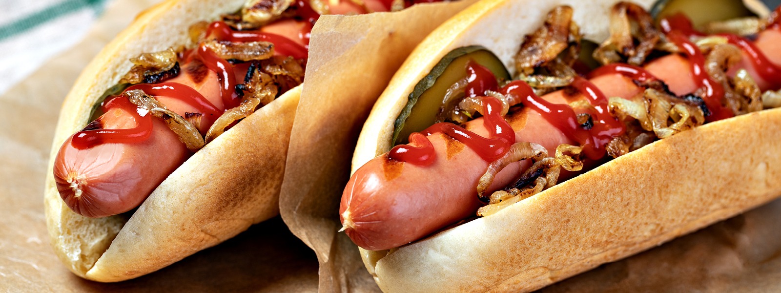 Caramelised Onion Hot Dogs