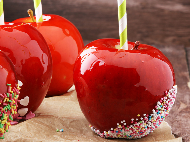 Sweet toffee apples