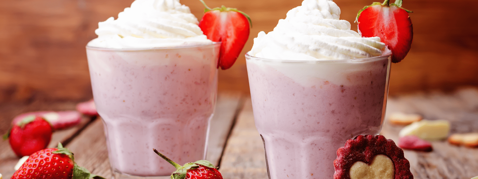 Strawberries and Cream Milkshake