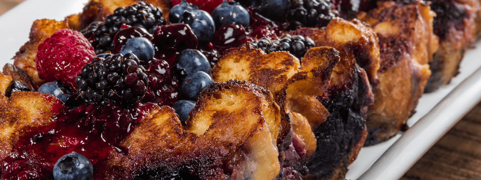 Blueberry Bread and Butter Pudding
