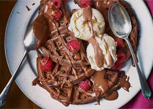 Chocolate Sharing Waffles