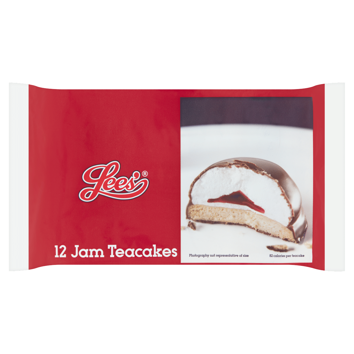Lees’ 12 Jam Teacakes 220g