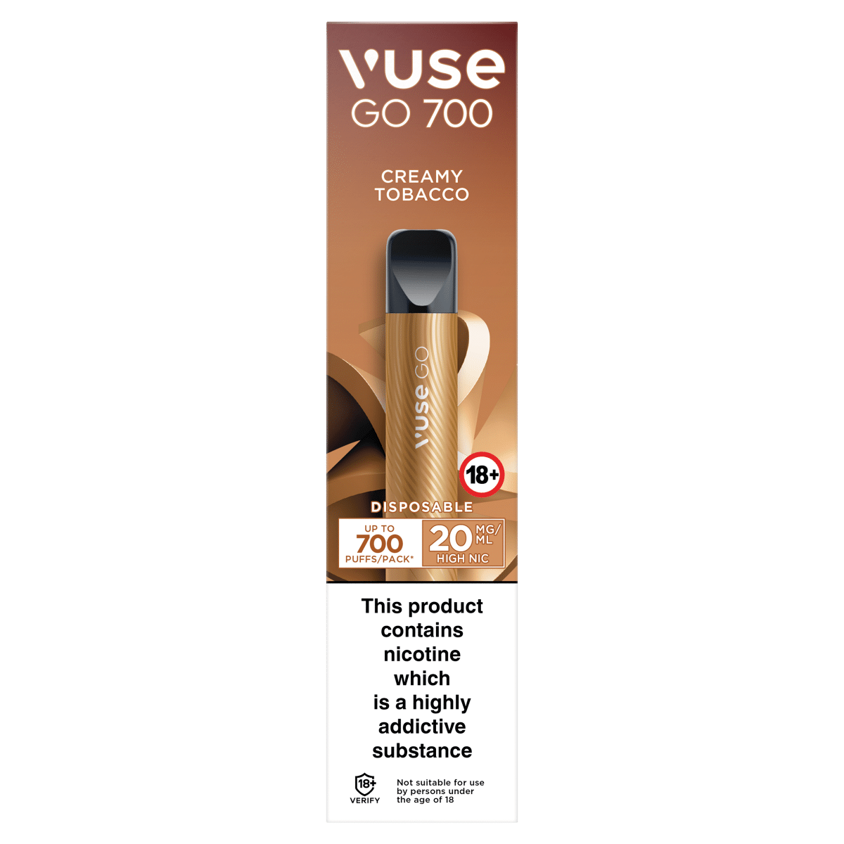 Vuse Go Creamy Tobacco Disposable 20mg/ml