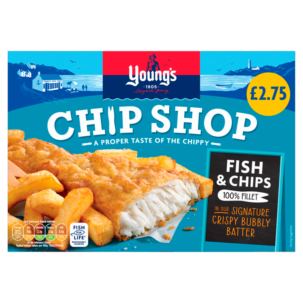 Young’s Chip Shop Fish & Chips 100% Fillet 300g
