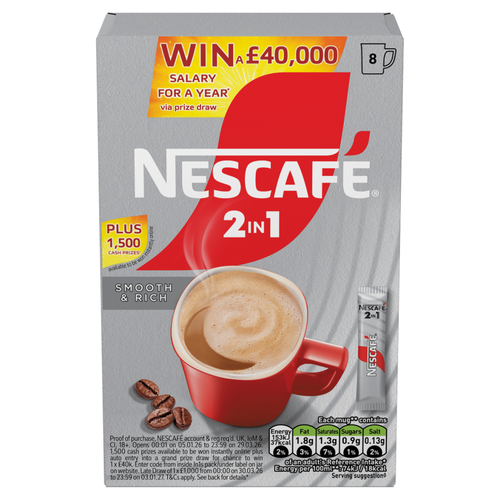 Nescafé 2 in 1 8 x 9g (72g)