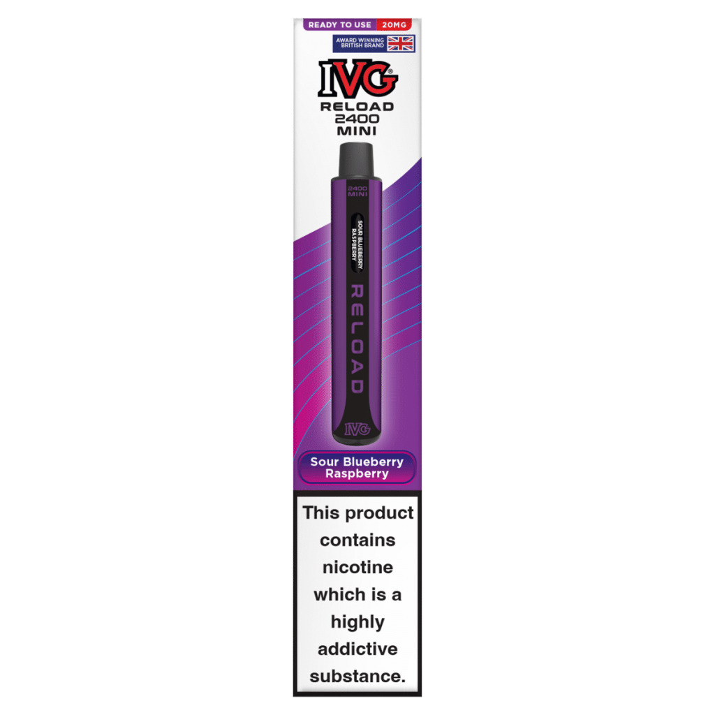 IVG Reload 2400 Mini Sour Blueberry Raspberry 20mg/ml