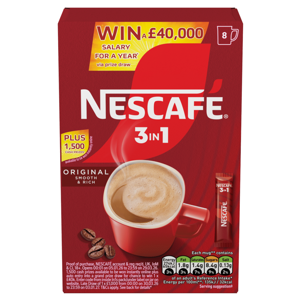 Nescafé 3 in 1 Original 8 x 16g (128g)