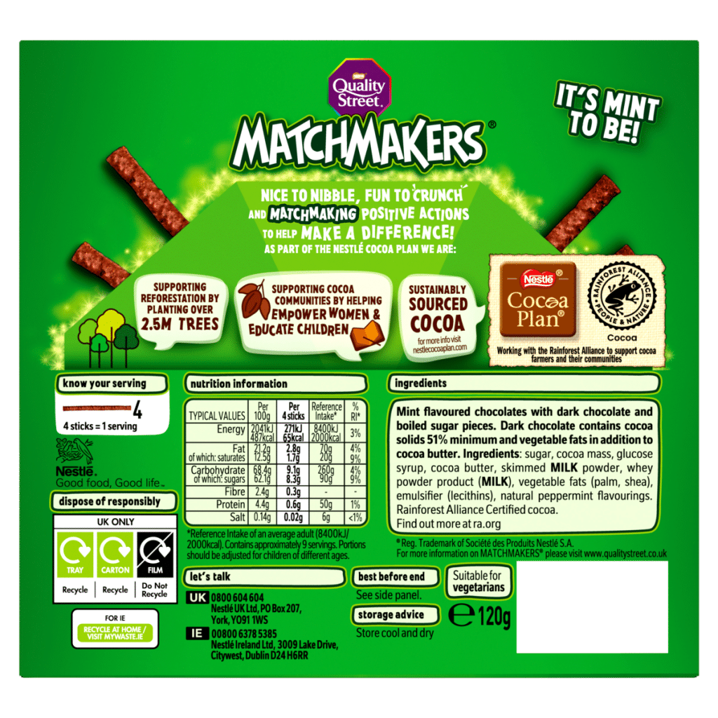 Quality Street Matchmakers Cool Mint 120g