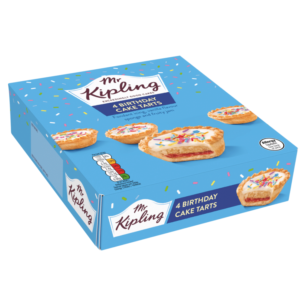 Mr Kipling 4 Birthday Cake Tarts