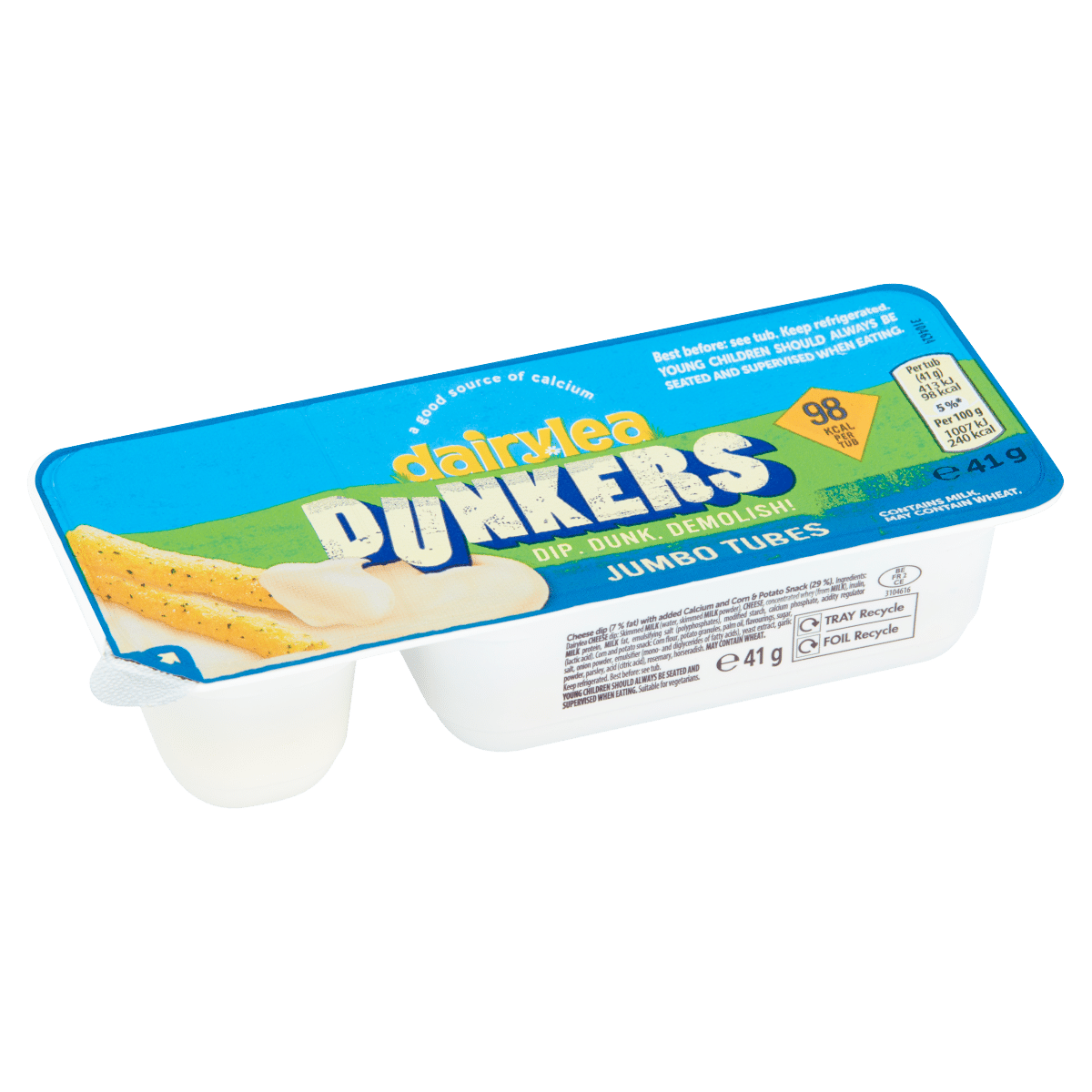 Dairylea Dunkers Jumbo Tubes Cheese Snacks 41g