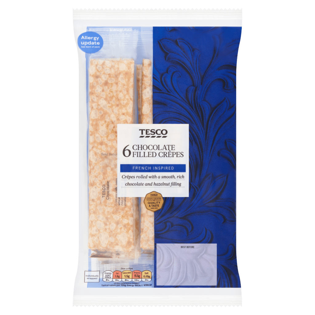 Tesco Chocolate Filled Crêpes 192g