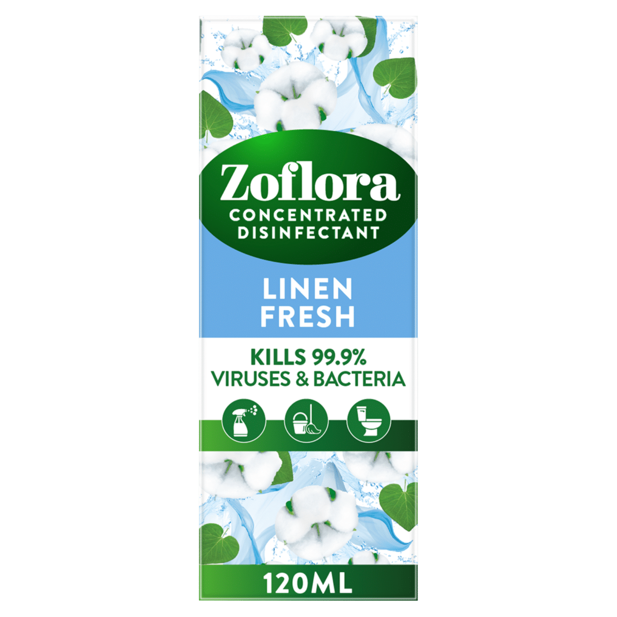 Zoflora 3 in 1 Action Concentrated Disinfectant Linen Fresh 120ml