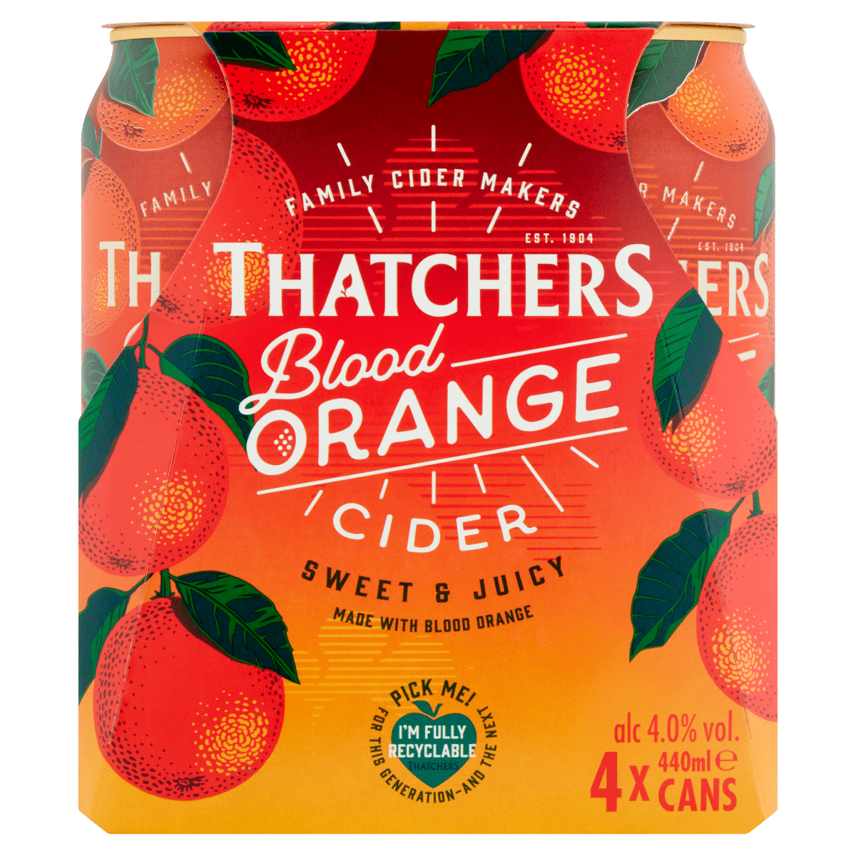 Thatchers Blood Orange Cider Cans 4 x 440ml