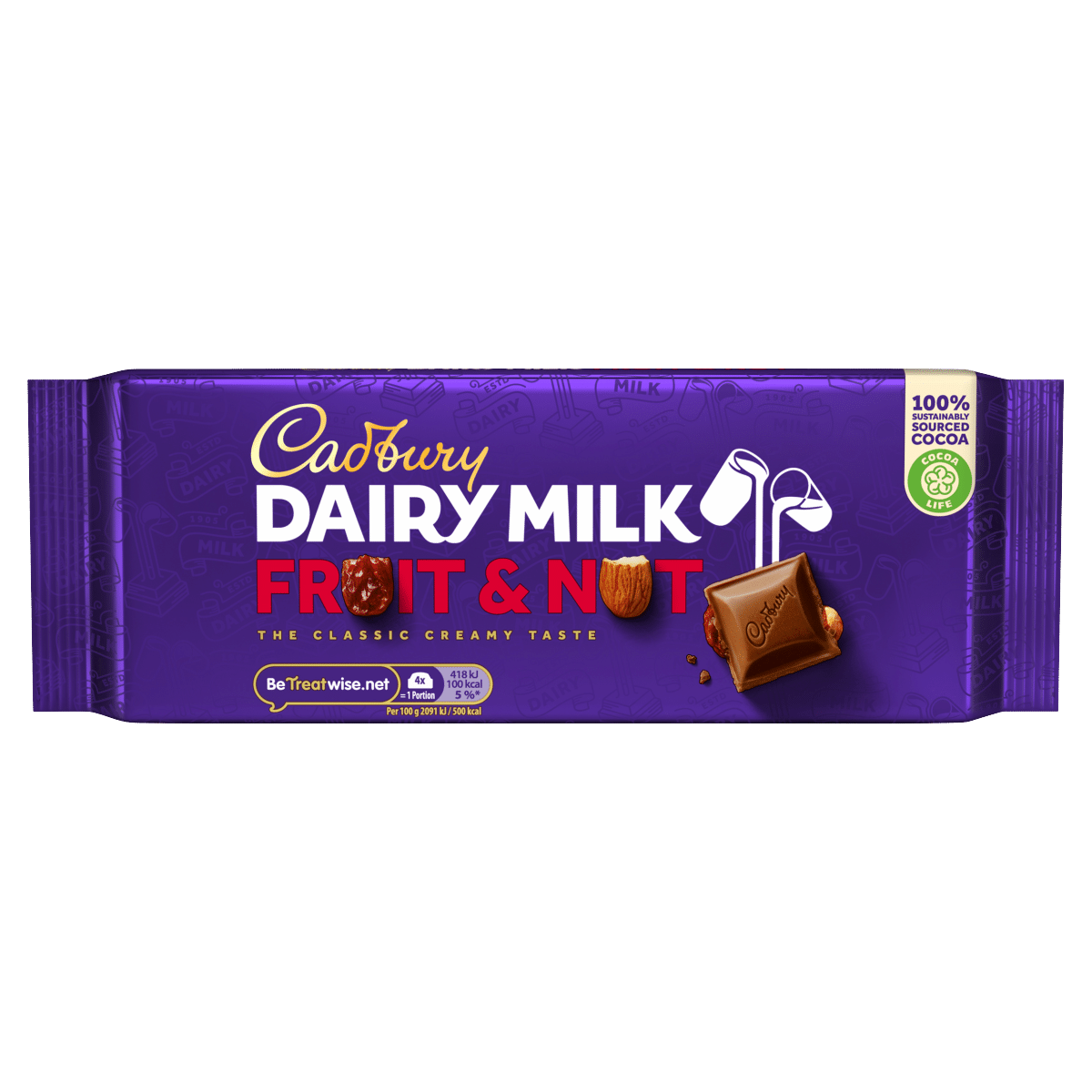 Cadbury Dairy Milk Fruit & Nut Chocolate Bar 180g