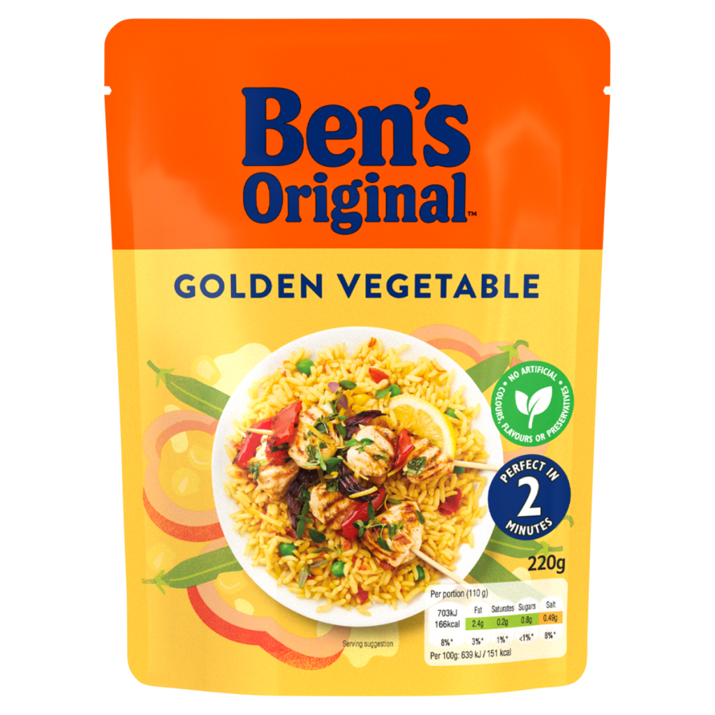 Ben’s Original Golden Vegetable Microwave Rice 220g