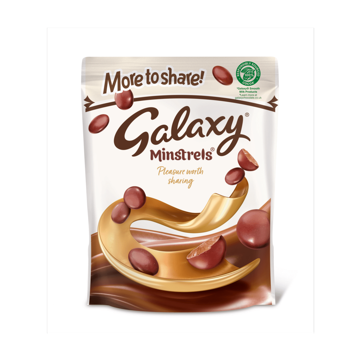 Galaxy Minstrels Milk Chocolate Buttons Sharing Pouch Bag 217g