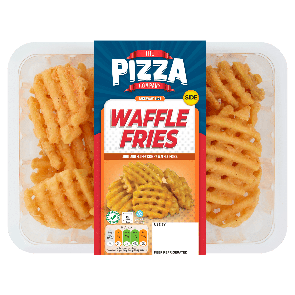 The Pizza Company Takeaway Side Waffle Fries 300g