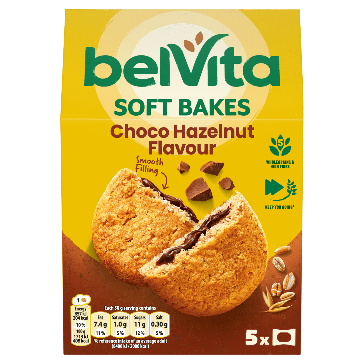 Belvita Soft Bakes Choco Hazelnut Flavour 250g