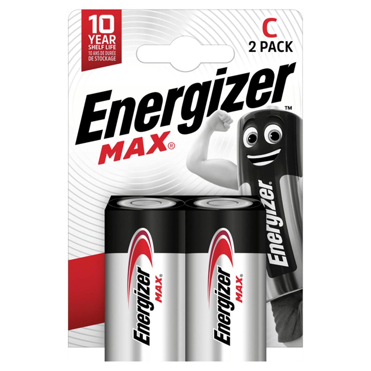 Energizer Max C Batteries Alkaline 2 Pack