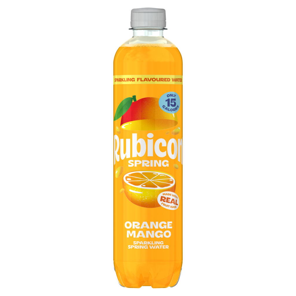 Rubicon Orange Mango Sparkling Spring Water 500ml