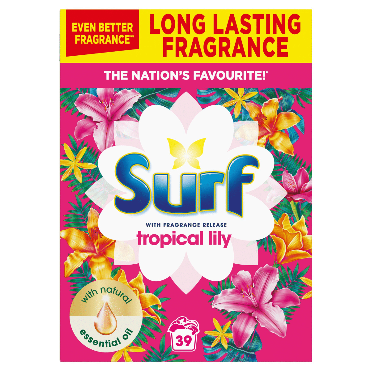 Surf  Laundry Powder Tropical Lily 1.95 kg 39 washes