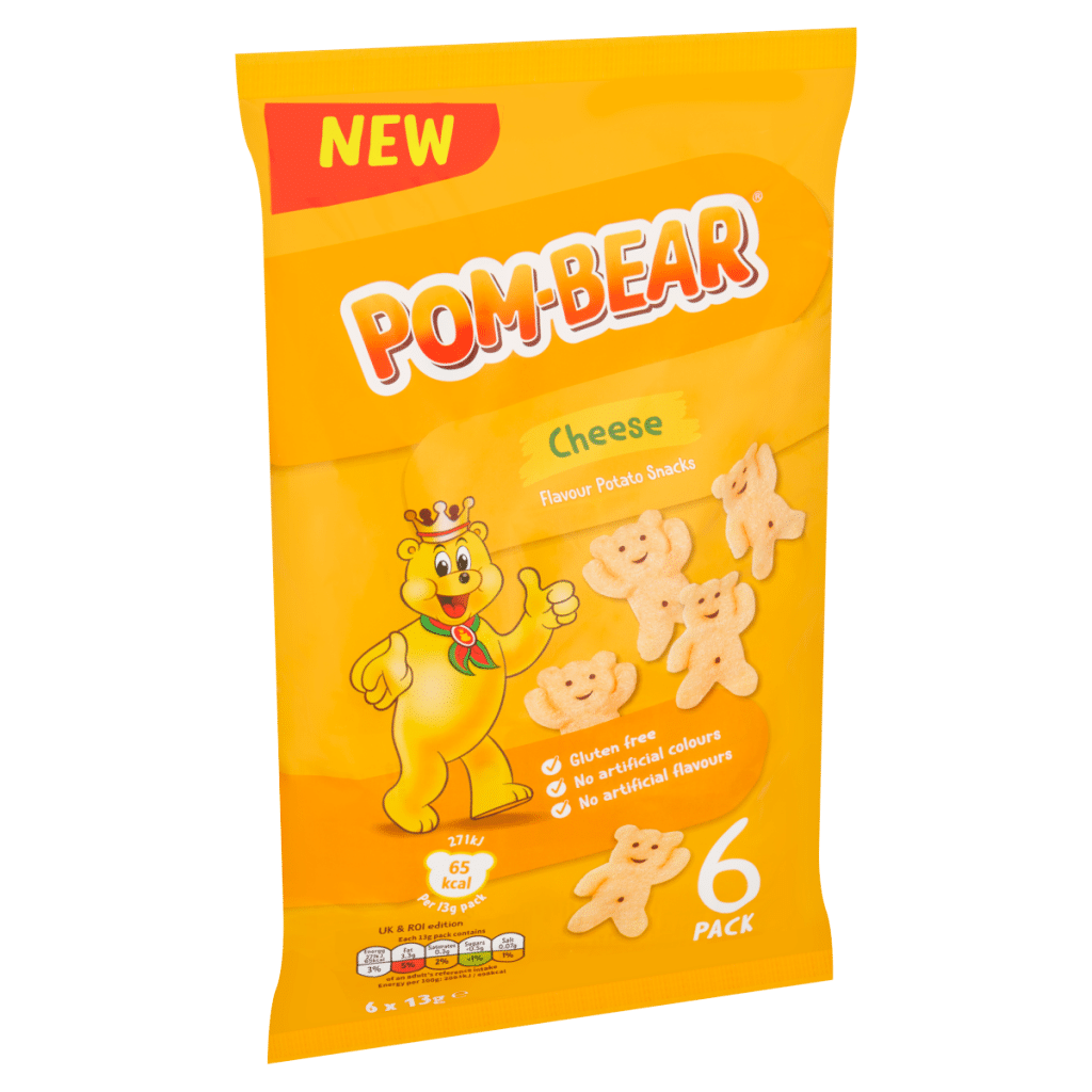 Pom-Bear Cheese Flavour Potato Snacks 6 x 13g