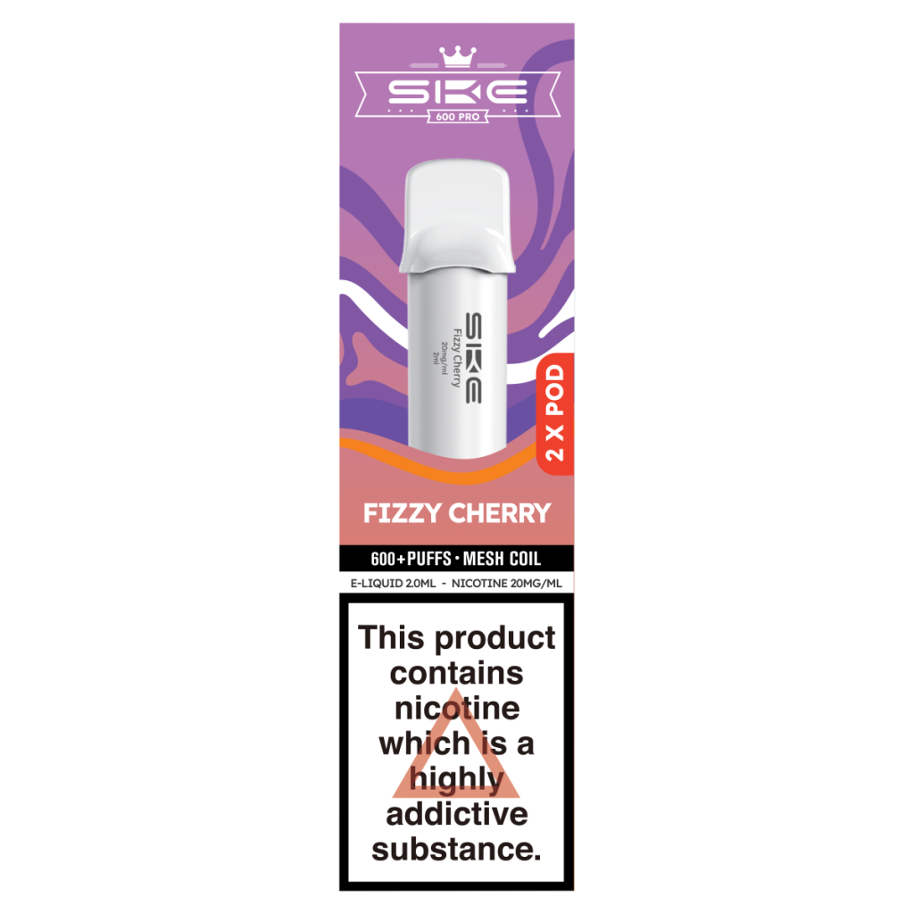 SKE 600 Pro 2 Fizzy Cherry Prefilled Pods 20mg/ml