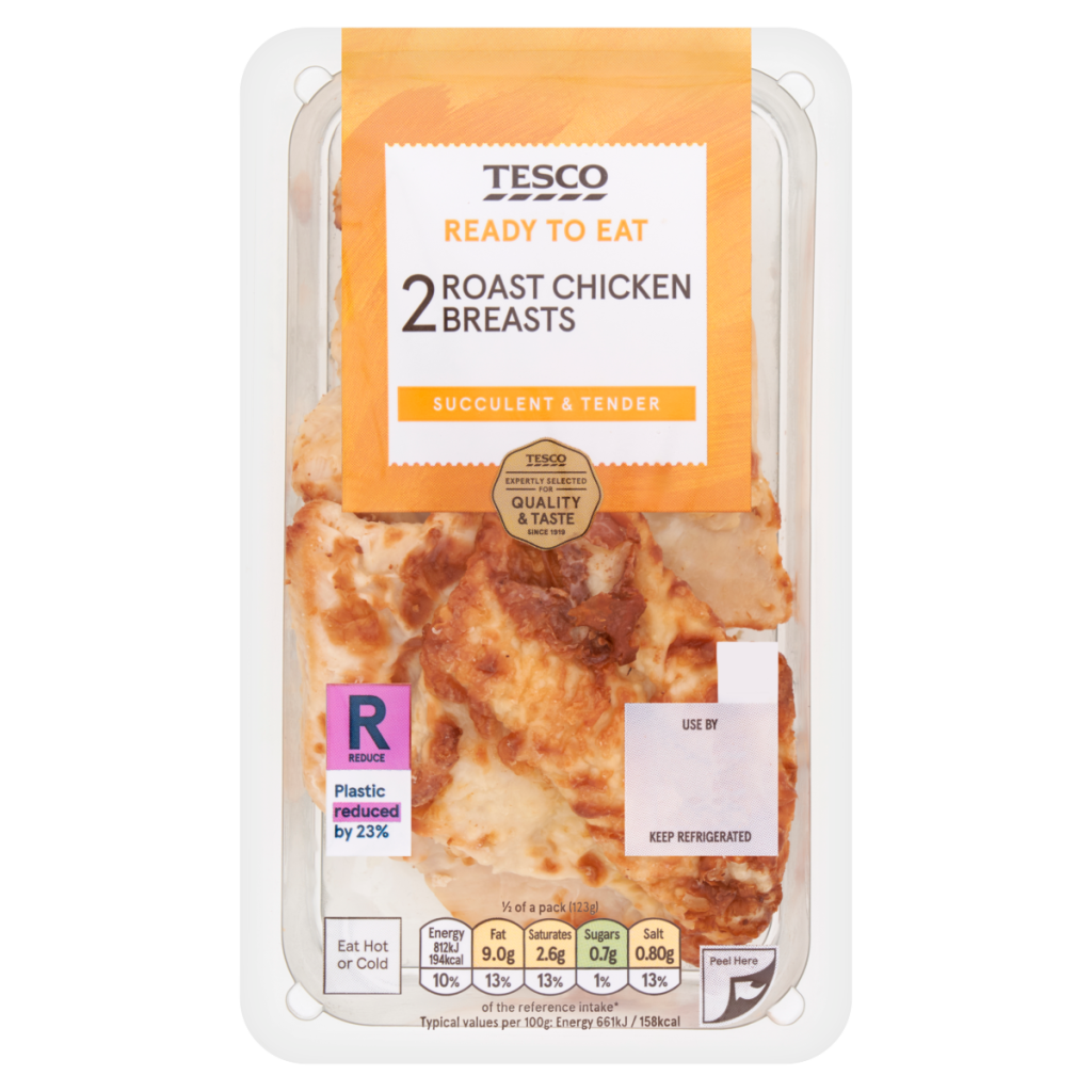 Tesco 2 Roast Chicken Breasts 245g