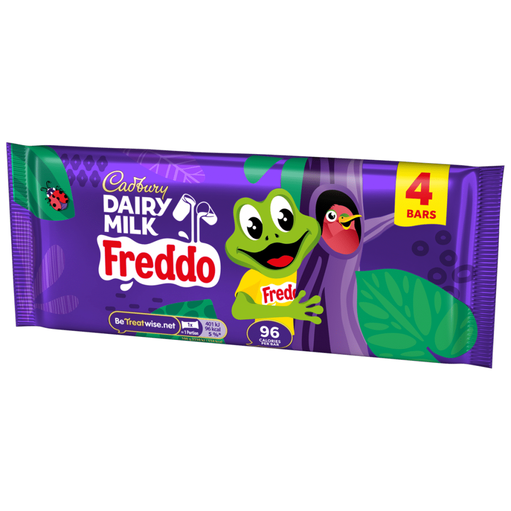 Cadbury Dairy Milk Freddo Chocolate Bar 4 Pack Multipack 72g (4 x 18g)