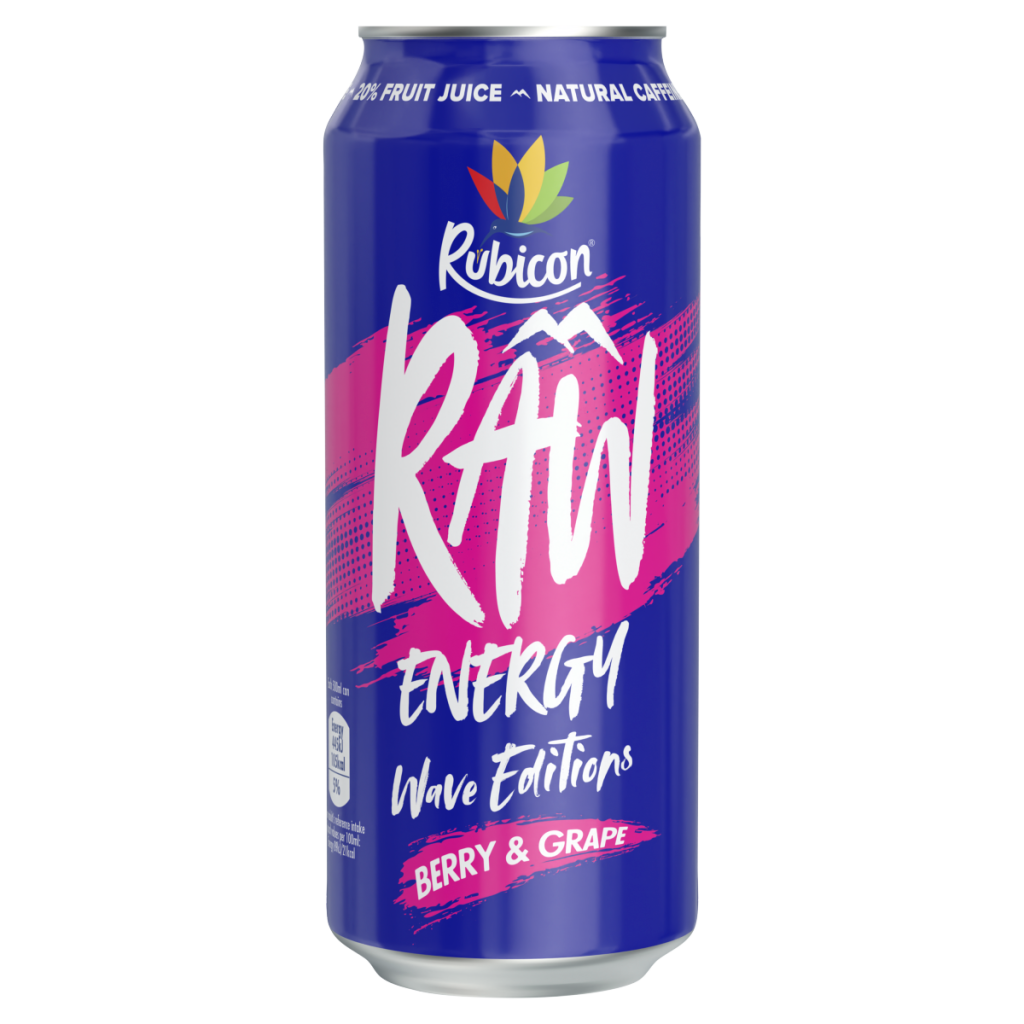 Rubicon Raw Energy Wave Editions Berry & Grape 500ml