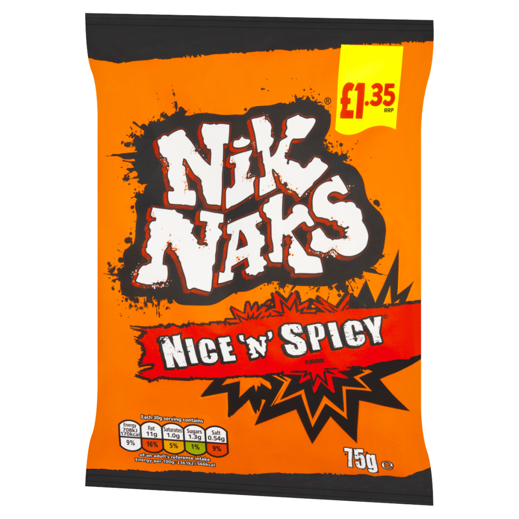 Nik Naks Nice ‘N’ Spicy Flavour 75g
