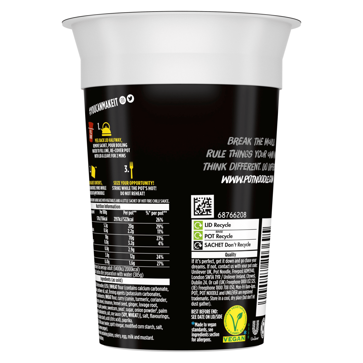 Pot Noodle  King Pot Bombay Bad Boy 114 g