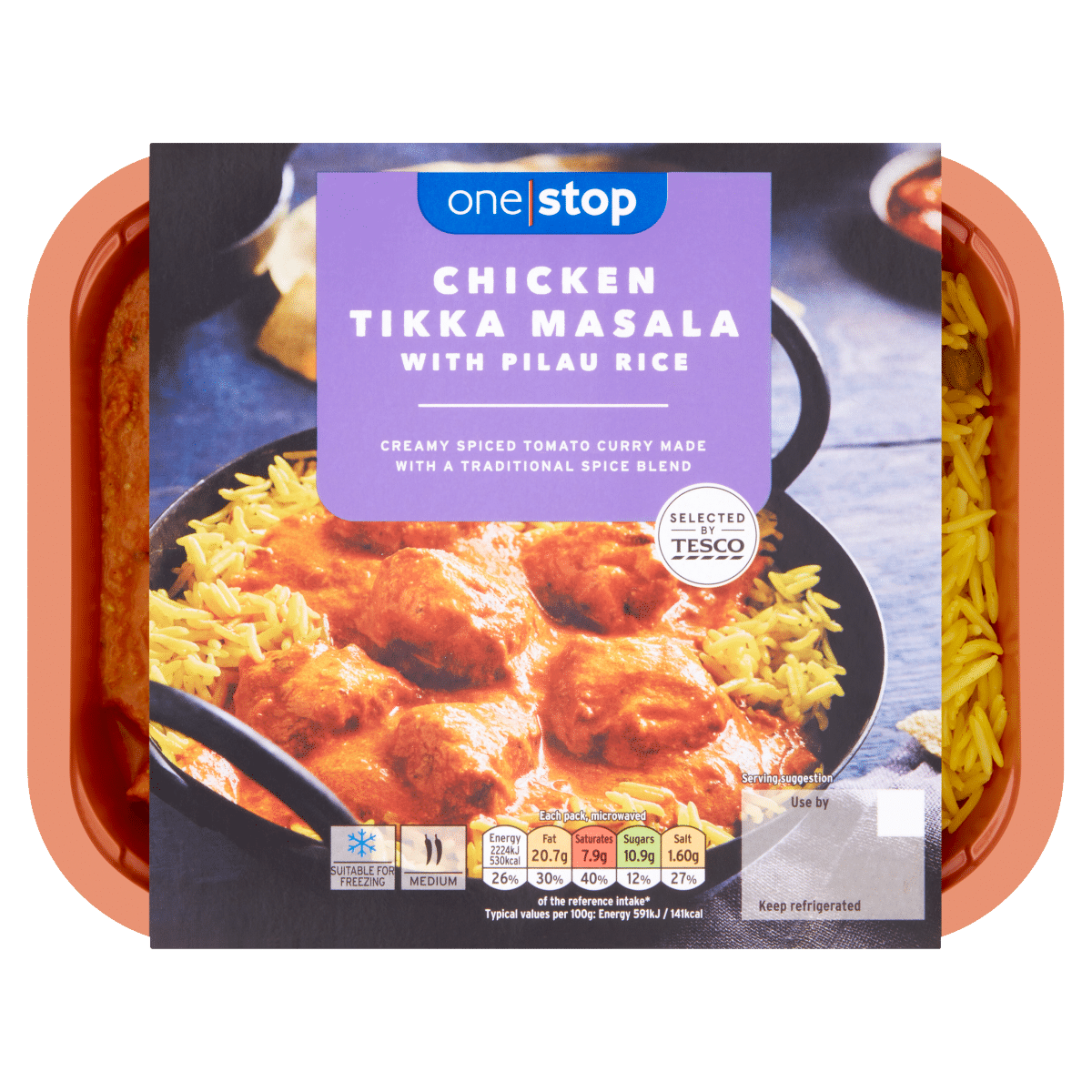 One Stop Chicken Tikka Masala with Pilau Rice 400g