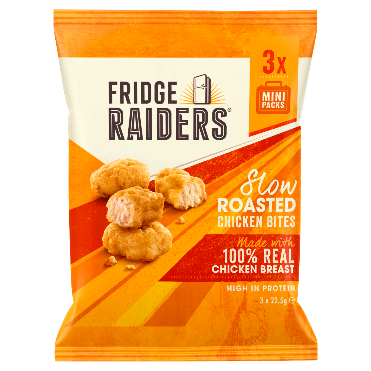 Fridge Raiders Slow Roasted Chicken Bites Mini Packs 3 x 22.5g