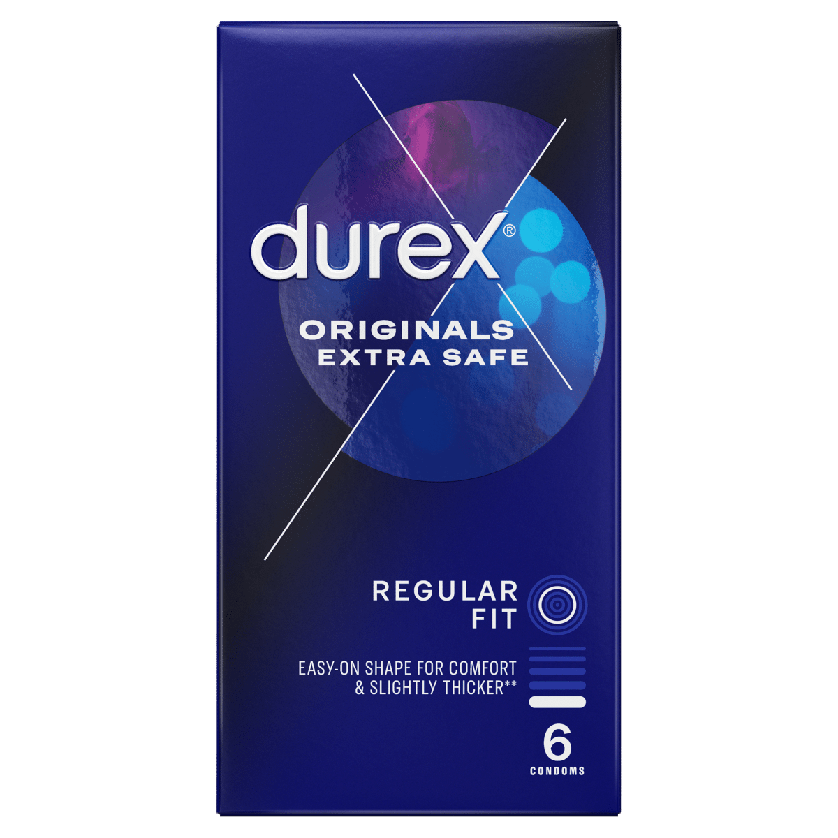 Durex 6 Regular Fit Originals Extra Safe Condoms