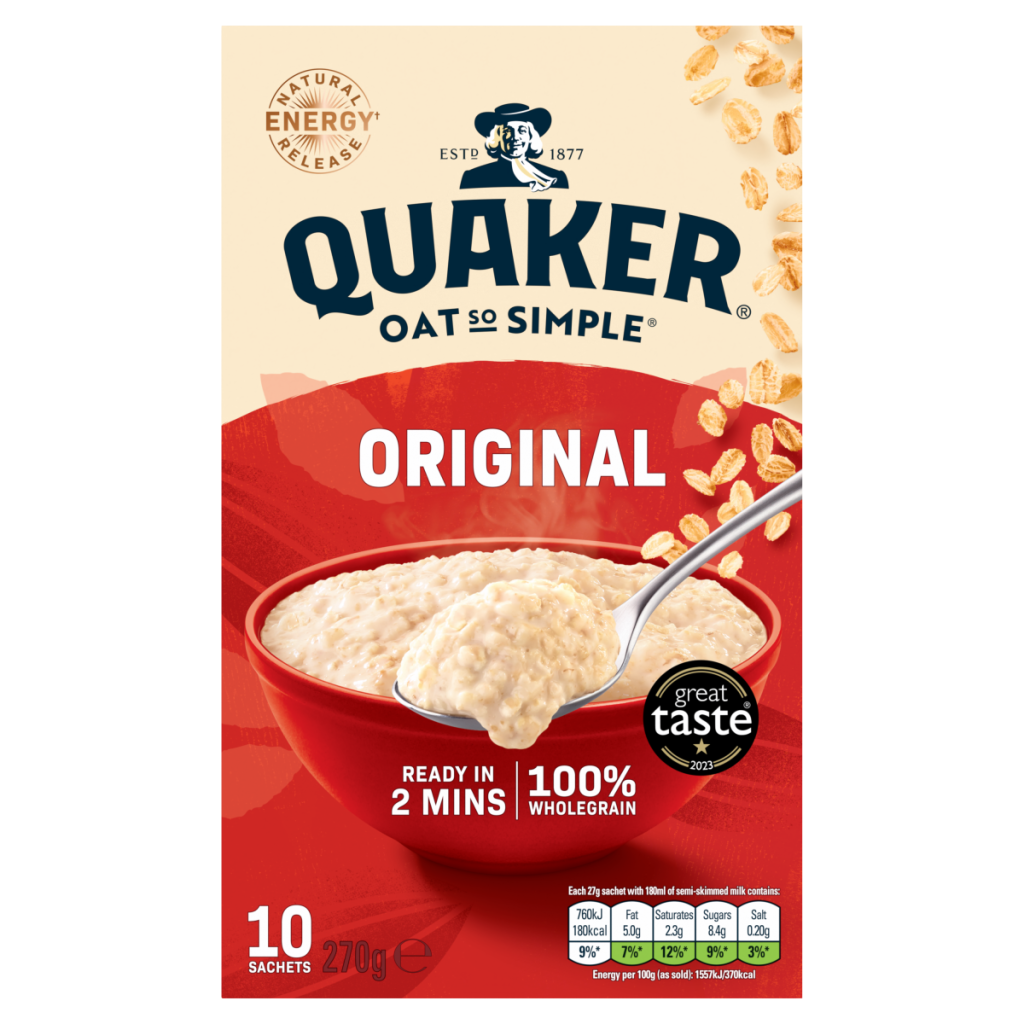 Quaker Oat So Simple Original Porridge Sachets 10x27g