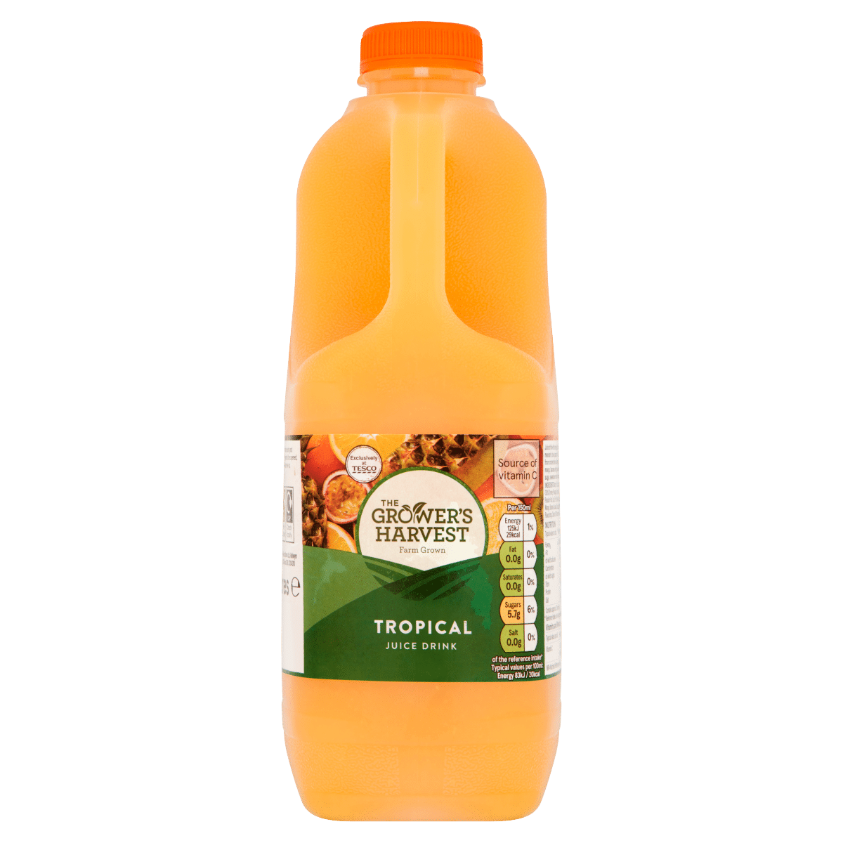 Tesco The Grower’s Harvest Tropical Juice Drink 2 Litres