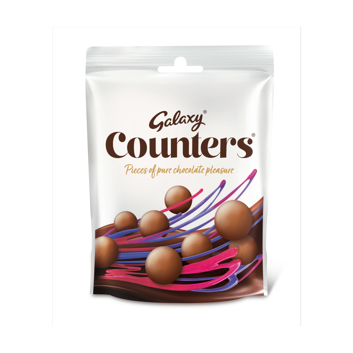 Galaxy Counters Milk Chocolate Buttons Pouch Bag 122g