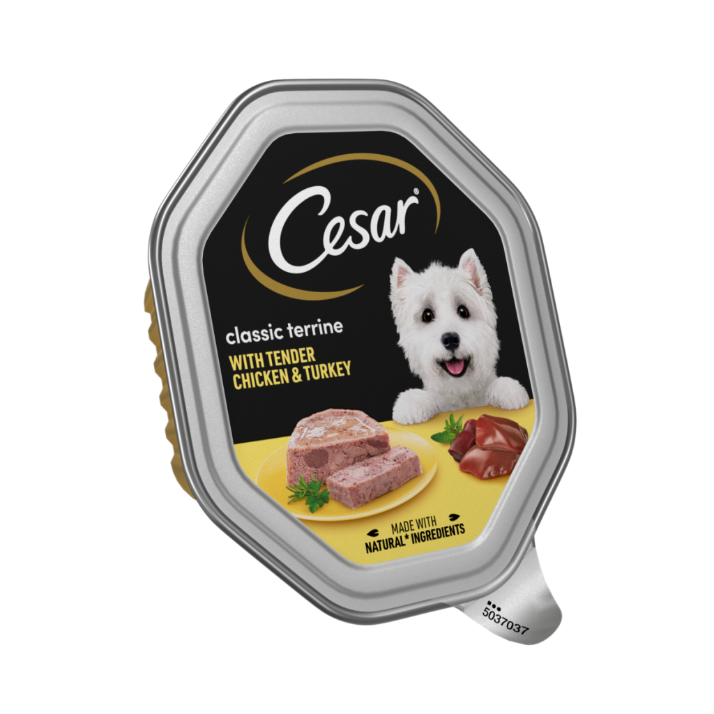 CESAR® Classic Terrine Dog Food Tray Chicken & Turkey in Loaf 150g
