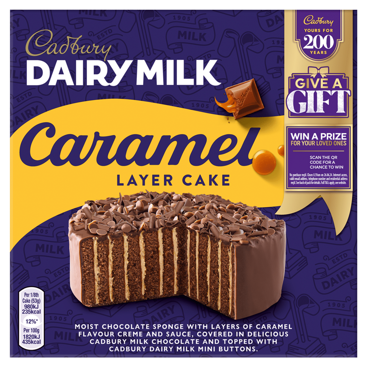 Cadbury Dairy Milk Caramel Layer Cake