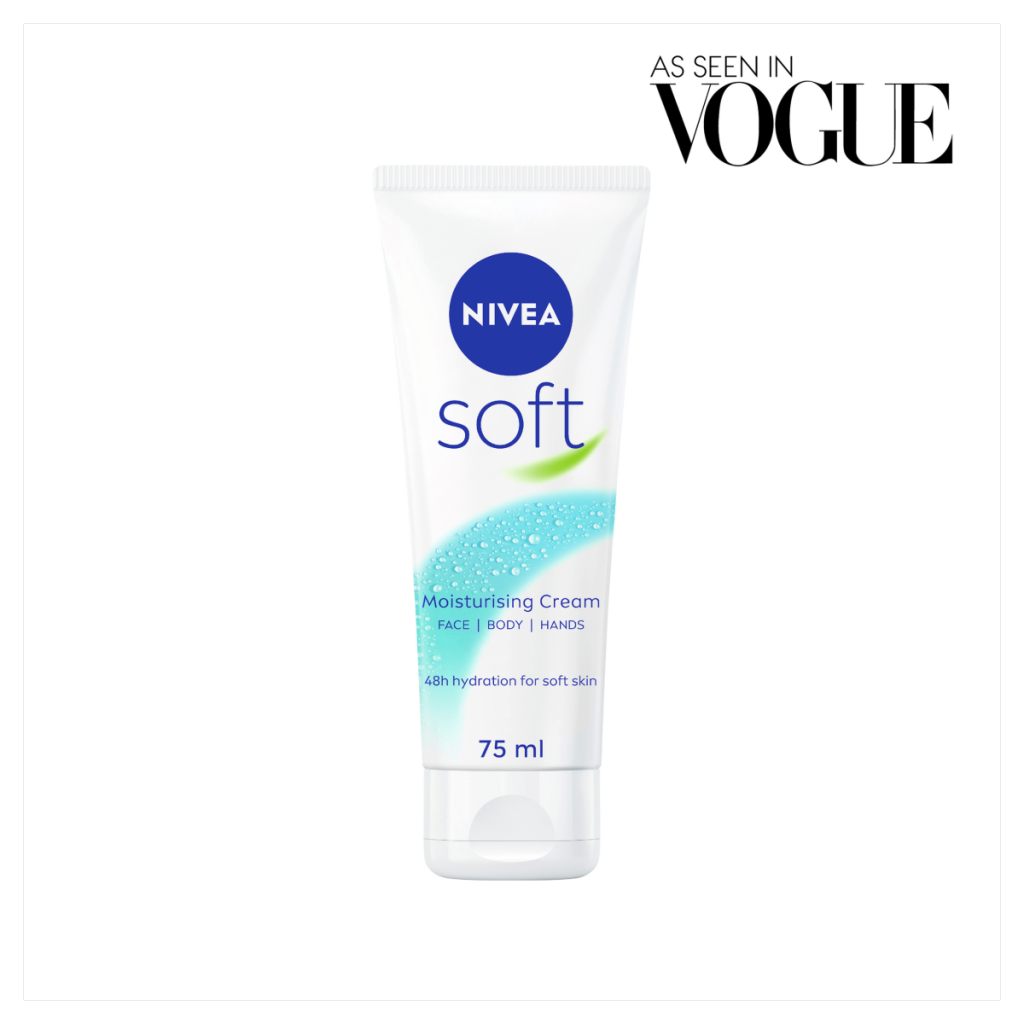 NIVEA  Soft Moisturiser Face Body & Hands 75ML