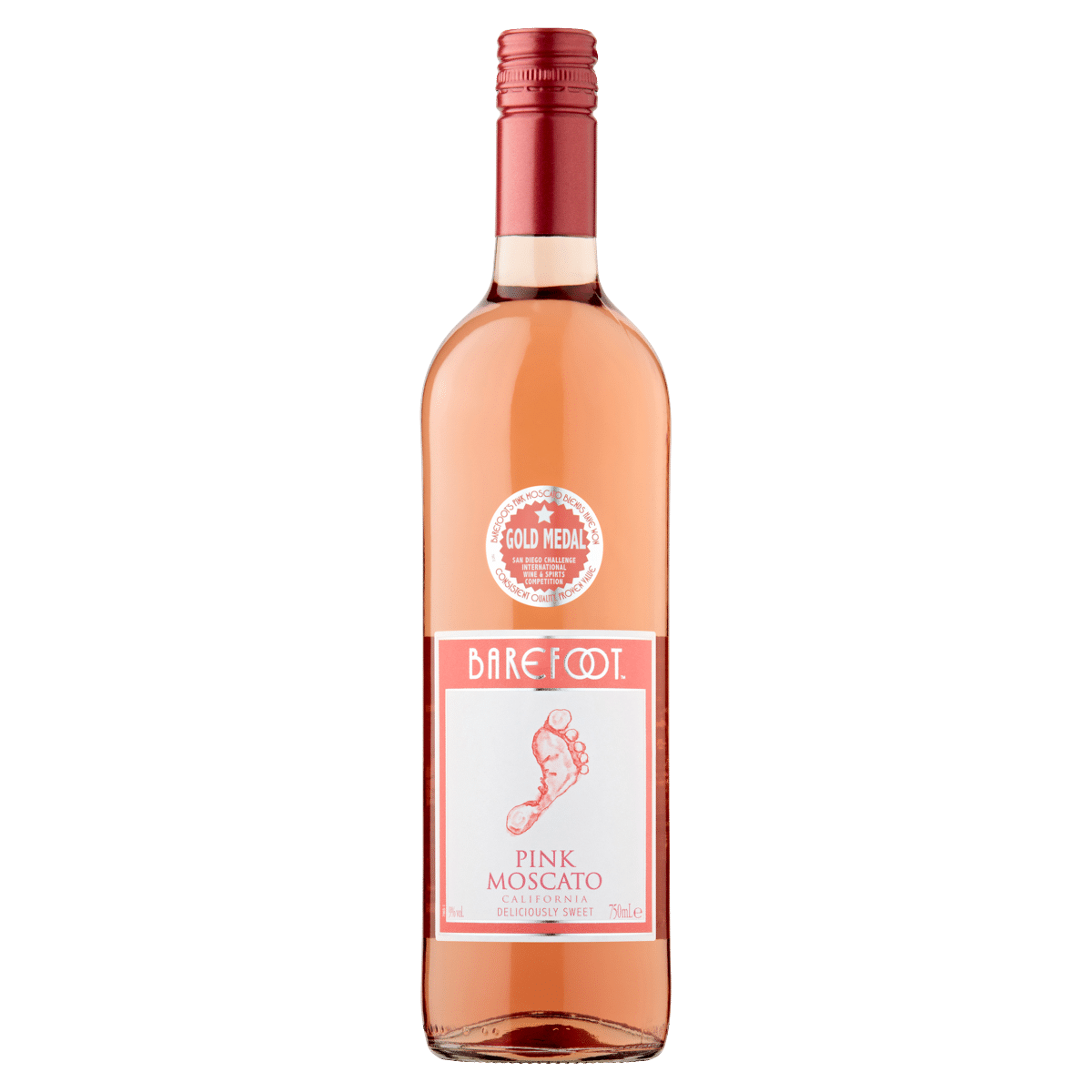 Barefoot Pink Moscato Rosé Wine 750ml