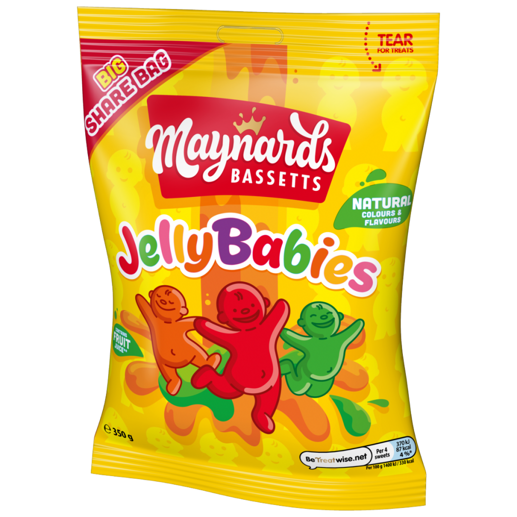 Maynards Bassetts Jelly Babies Sweets Sharing Bag 350g