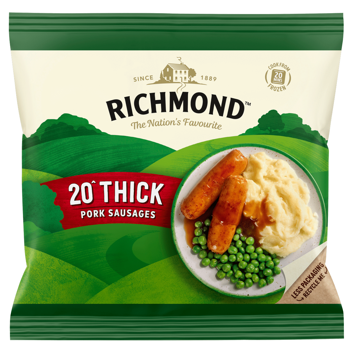 Richmond 20 Thick Pork Sausages 860g