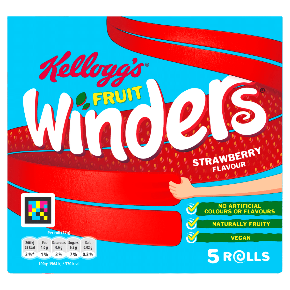 Kellogg’s Fruit Winders Strawberry Flavour 5 x 17g
