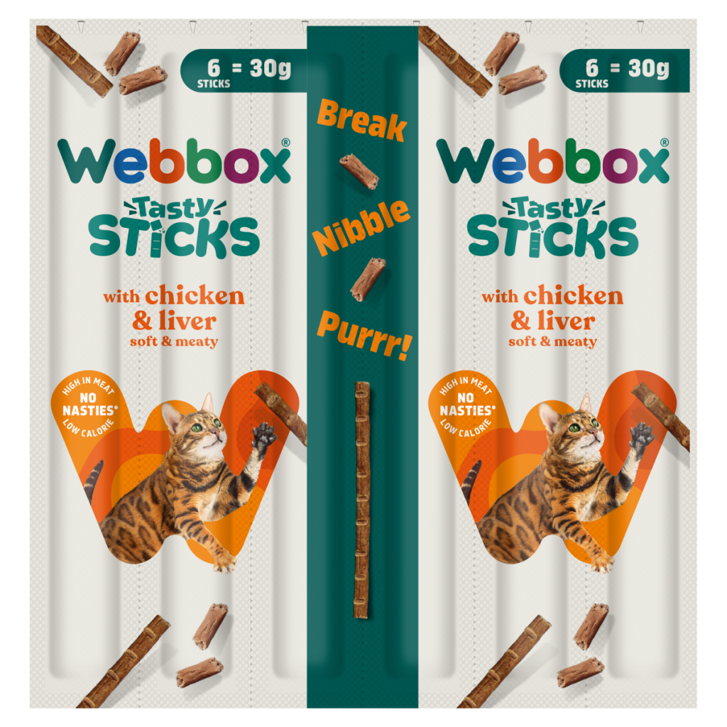 Webbox Tasty Sticks with Chicken & Liver 30g (6 x 5g)