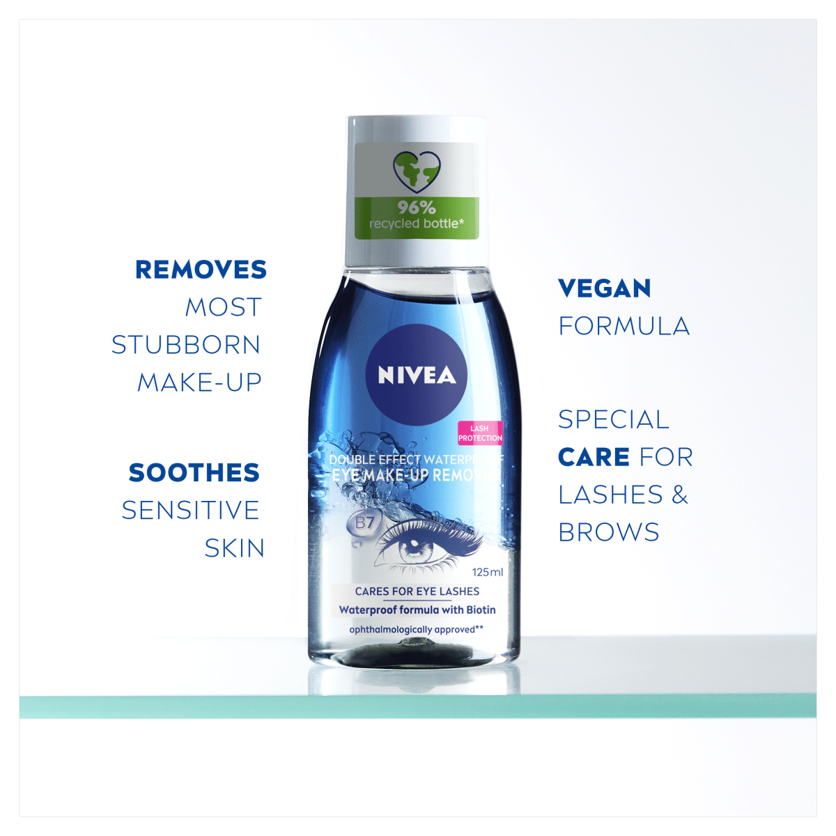 NIVEA Double Effect Waterproof Eye Make-Up Remover 125ml