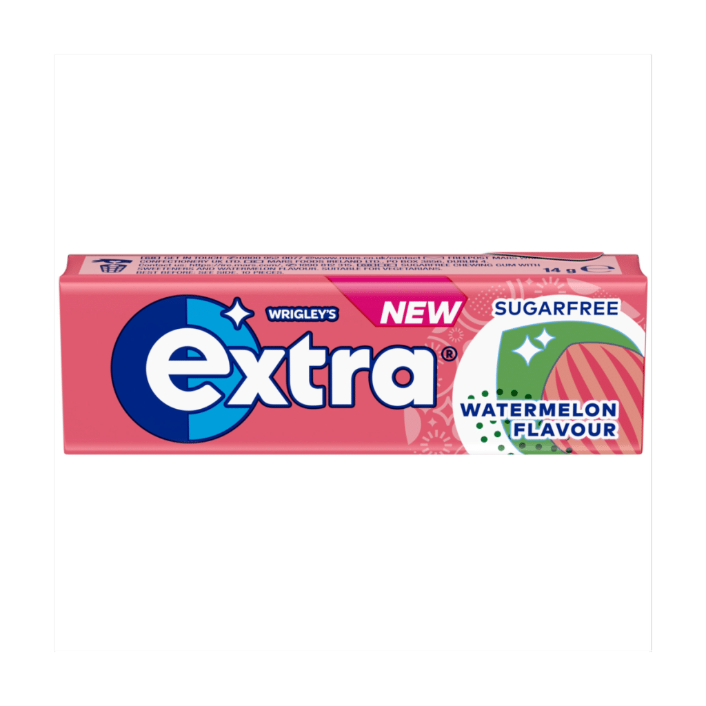 Extra Watermelon  Sugar Free Chewing Gum x10 Pieces