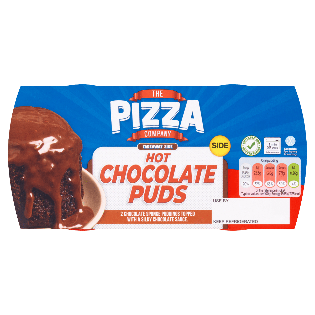 The Pizza Company Takeaway Side Hot Chocolate Puds 2 x 105g (210g)